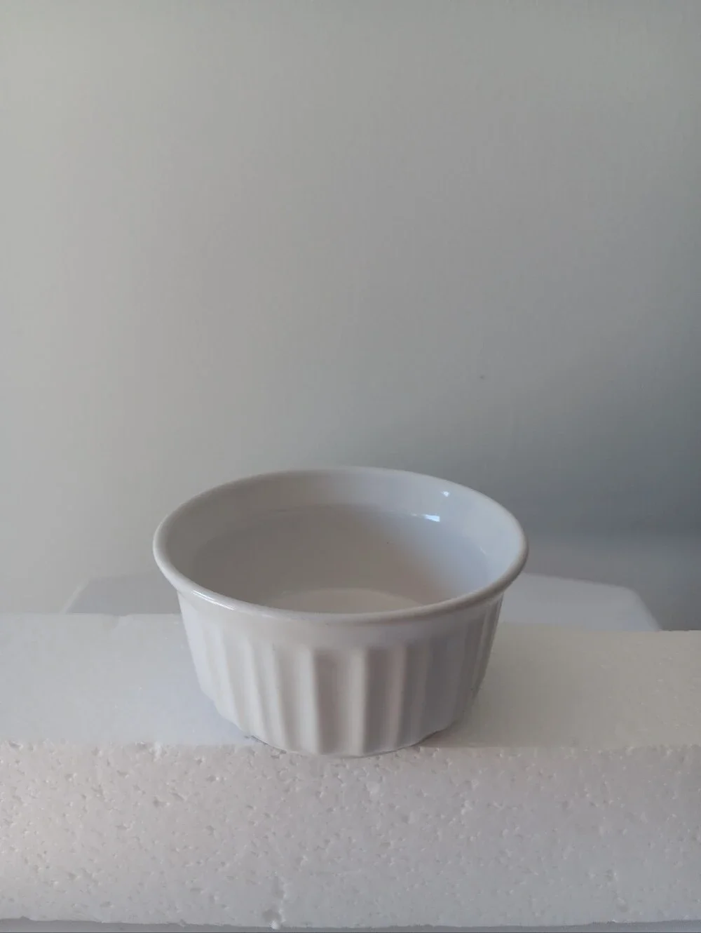 Corningware Stoneware Small Round Bowl Oven-Safe Ramekin French White 7 ounce